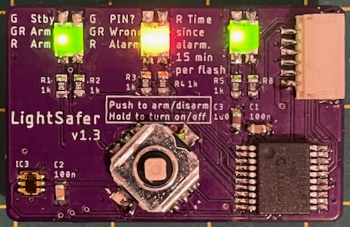 LightSafer PIN change reenter PIN